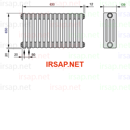 Радиатор IRSAP Tesi 40650/14 T18 CL 01